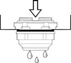 Montageskiss dräneringsventil DD084